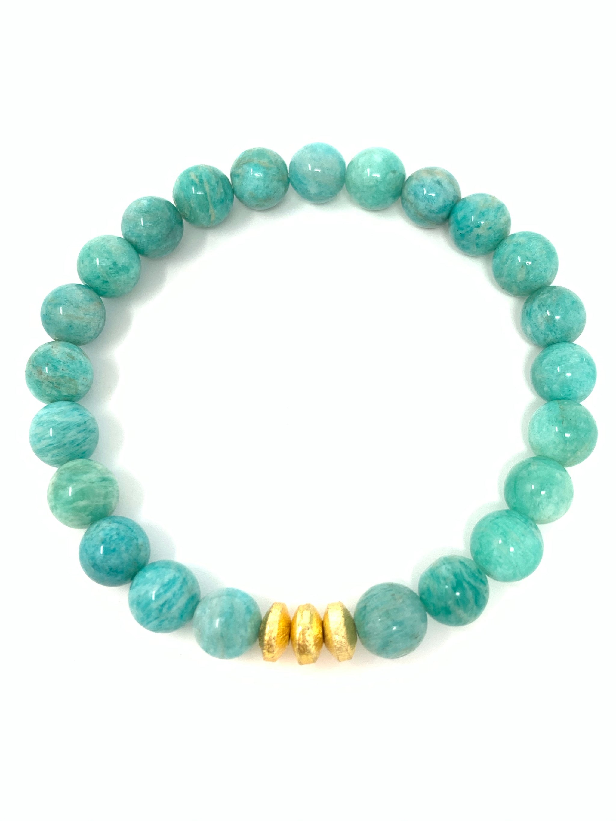 FEARLESS ~ POSITIVE ENERGY FLOW ~ COMMUNICATION; African Amazonite